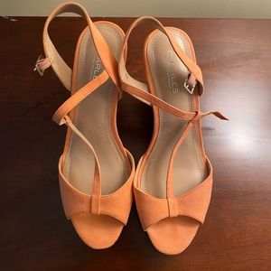 Blush Wedges, Size 10, Charles David (DSW)